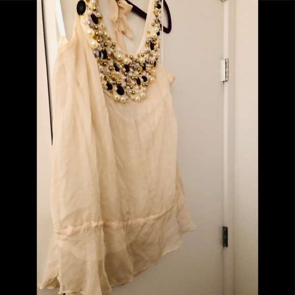 Beaded Halter Neck Blouse - Picture 4 of 9